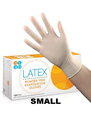 Latex Powder Free Gloves Small (Box of 100)