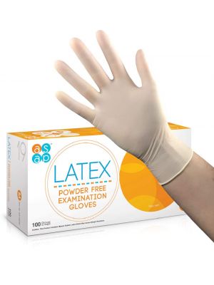 Latex Powder Free Gloves Medium (Box of 100)